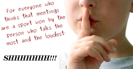 How to STFU in meetings