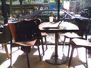 My desk at Café Mojo