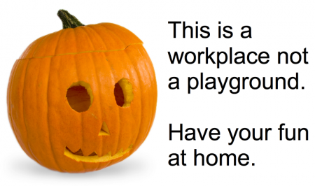 No play at work!!
